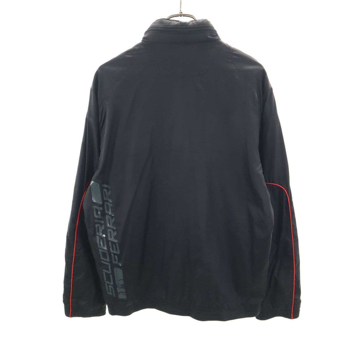 PUMA プーマ ナイロンジャケット M ブラック Ferrari メンズ 古着 