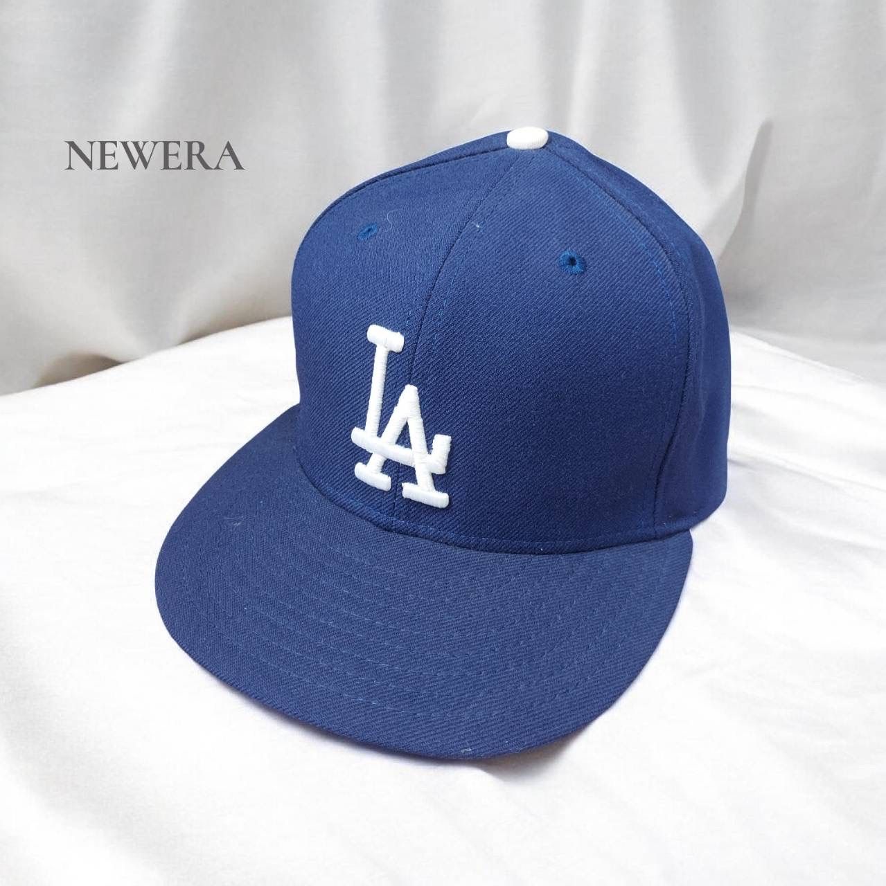 NEWERA ニューエラ LAロゴ 帽子 キャップ ネイビー メンズ 7 1/2 60cm 