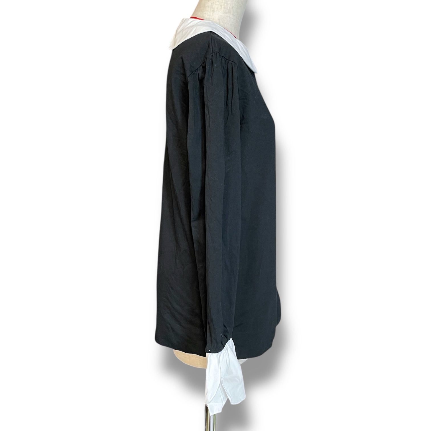 STINA closet スティナ tulip blouse チューリップブラウス 丸襟 長袖 