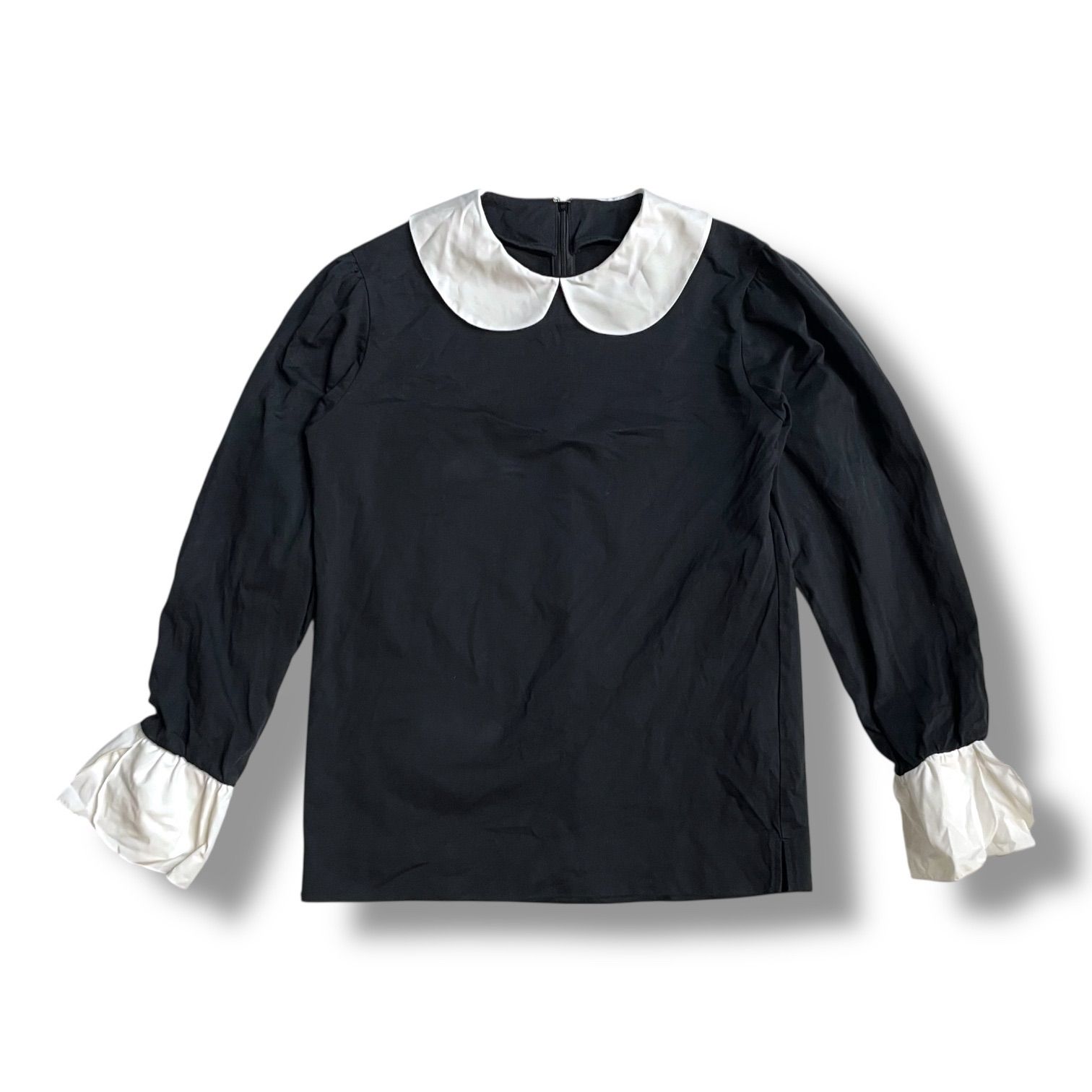 STINA closet スティナ tulip blouse チューリップブラウス 丸襟 長袖 