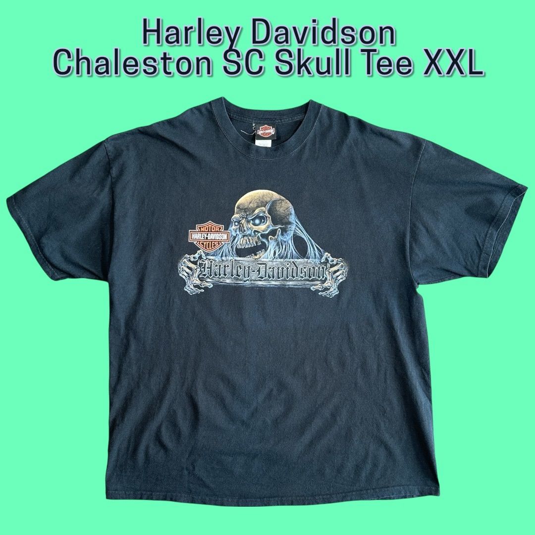 Harley Davidson Chaleston SC Skull Tee XXL