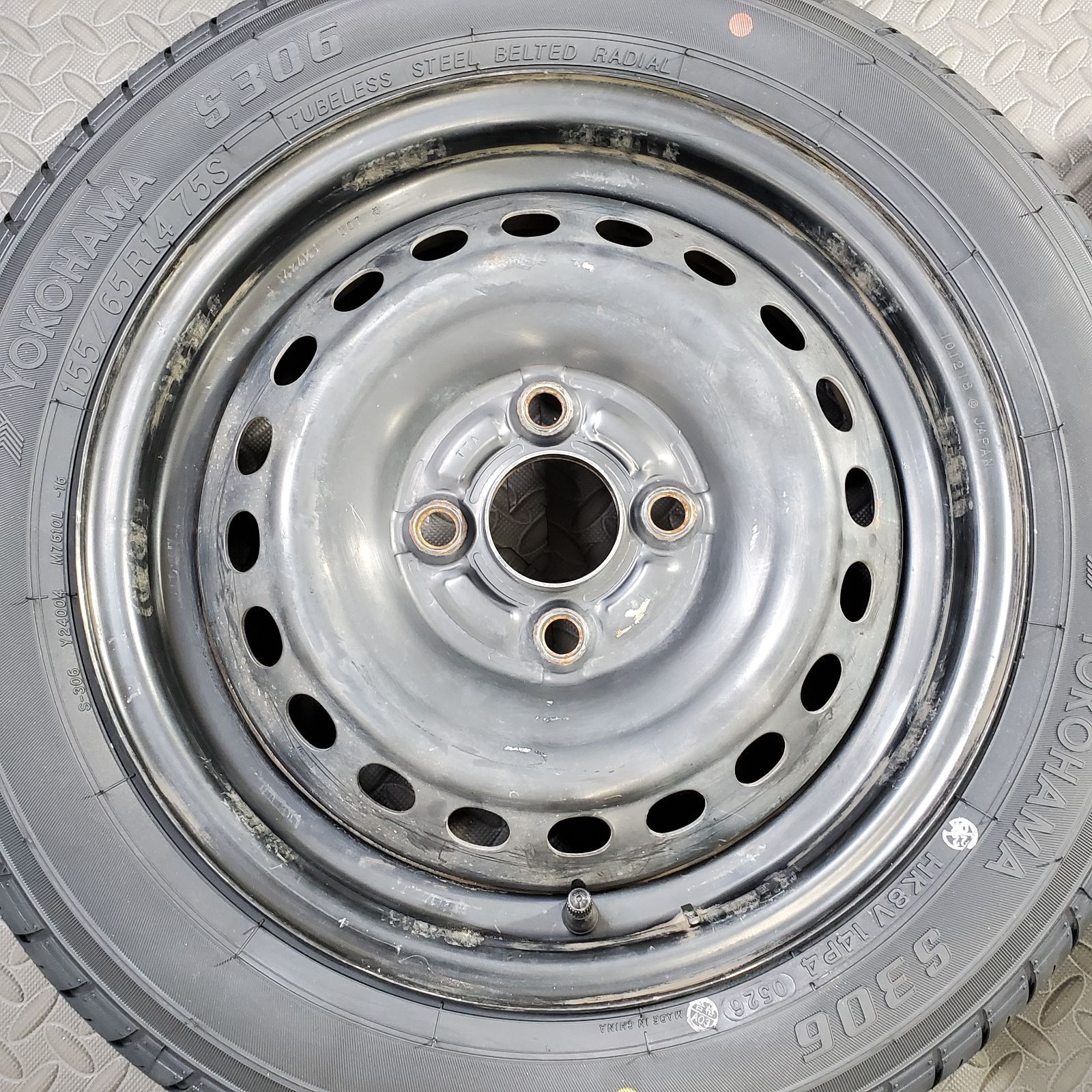 26年製 新品タイヤ 155/65R14 ヨコハマ S306 ホンダ JF3 N-BOX N-WGN