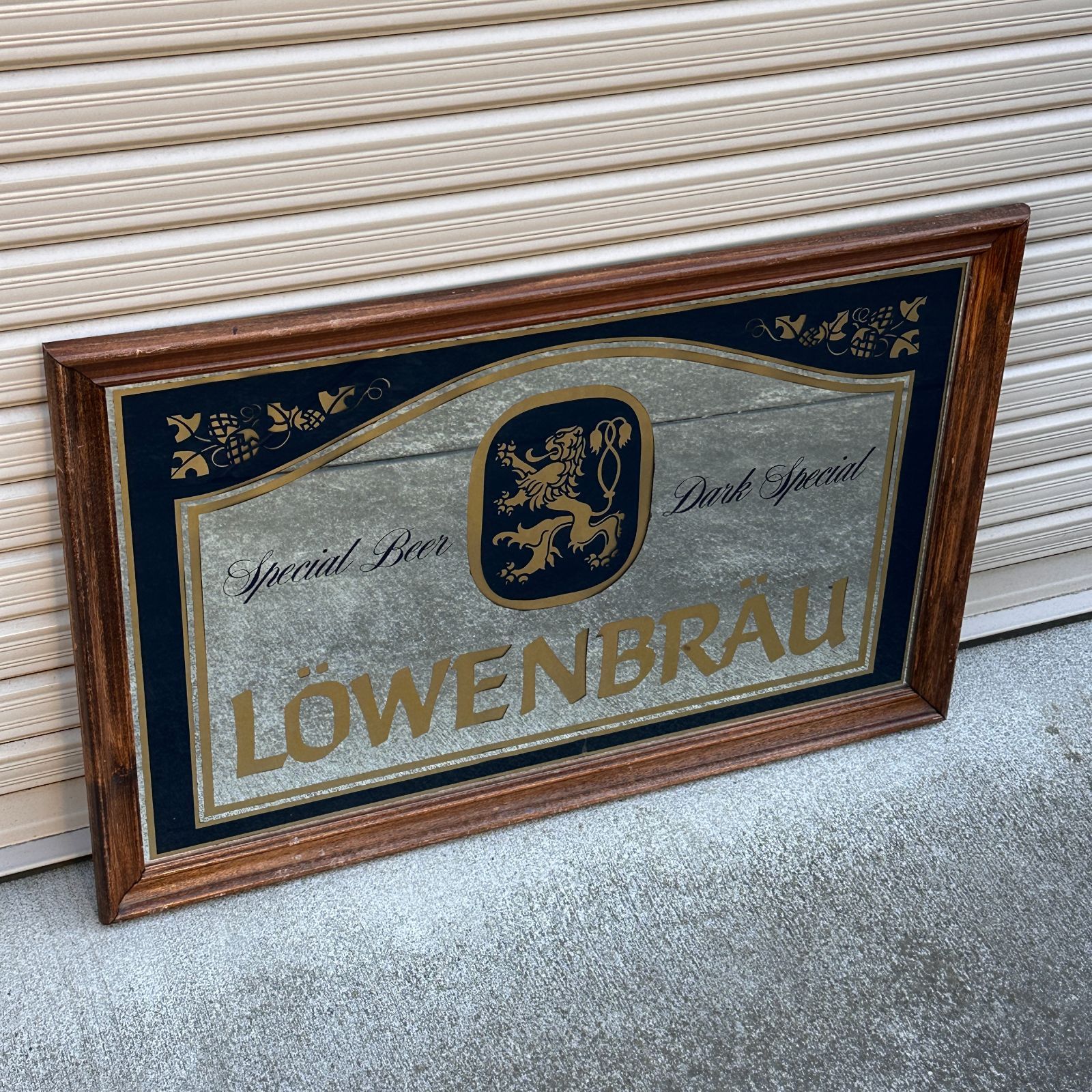 LÖWENBRÄU（レーベンブロイ）大型ヴィンテージパブミラー 80s - メルカリ