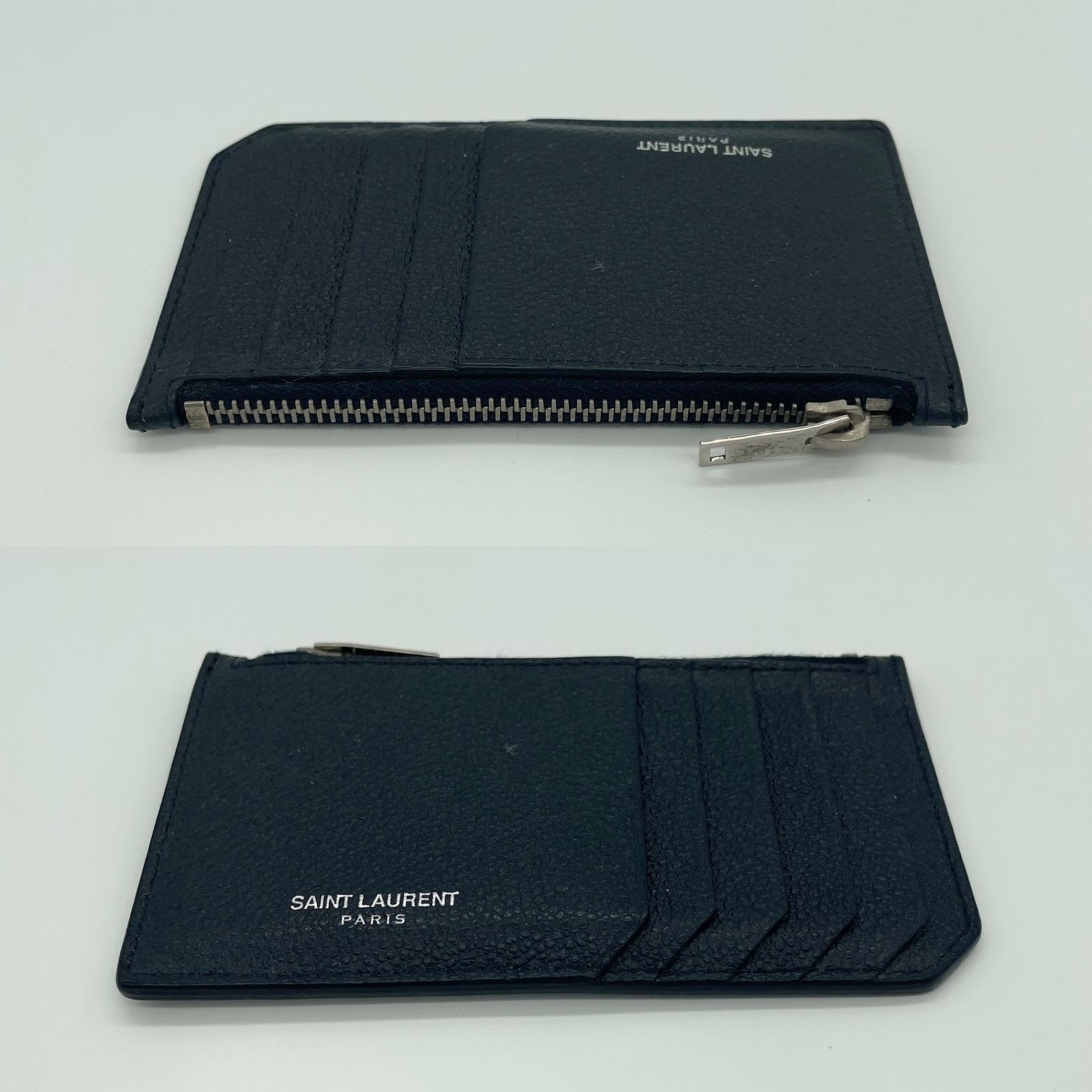 2512-143｜美品｜サンローラン フラグメントケース レザー ブラック
