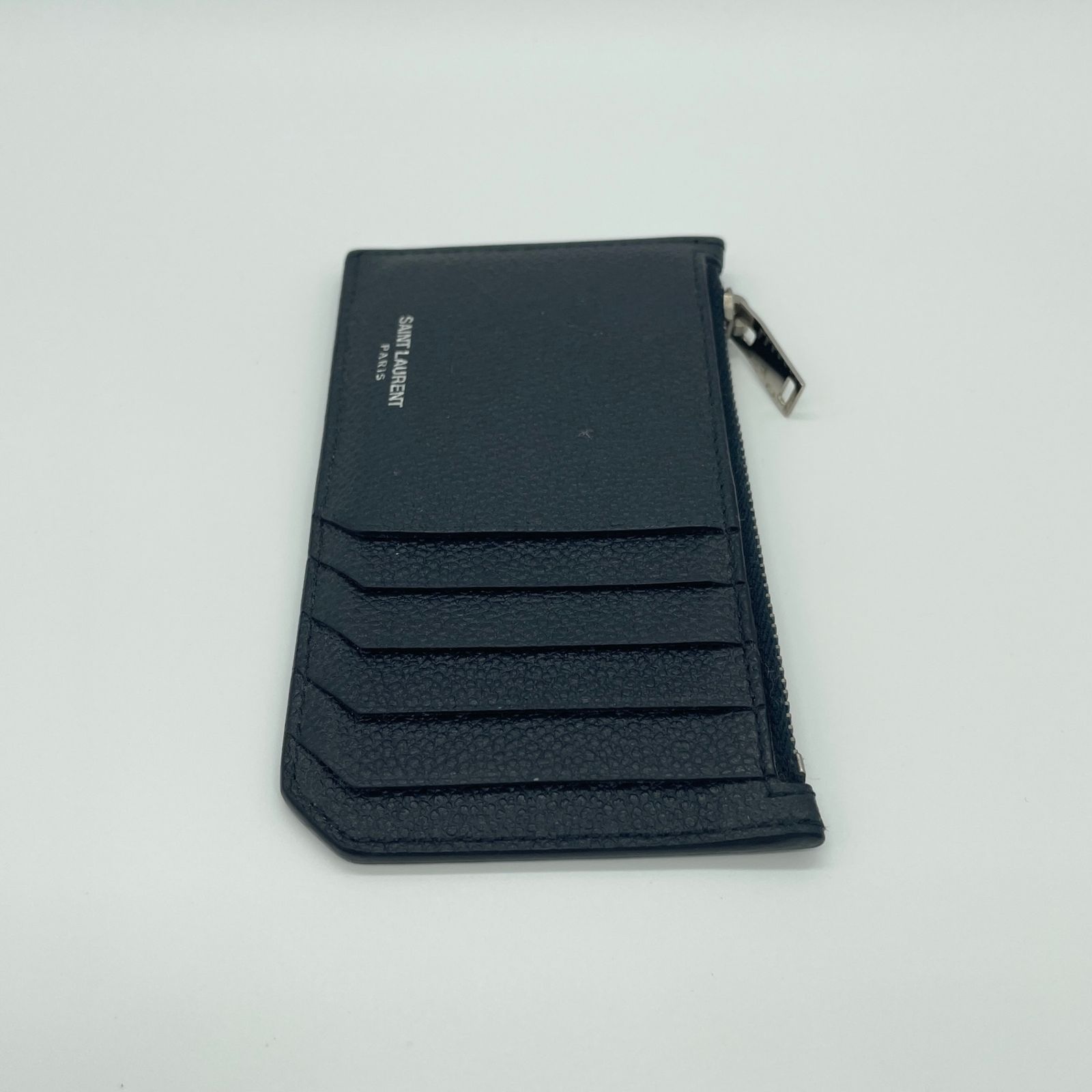 2512-143｜美品｜サンローラン フラグメントケース レザー ブラック