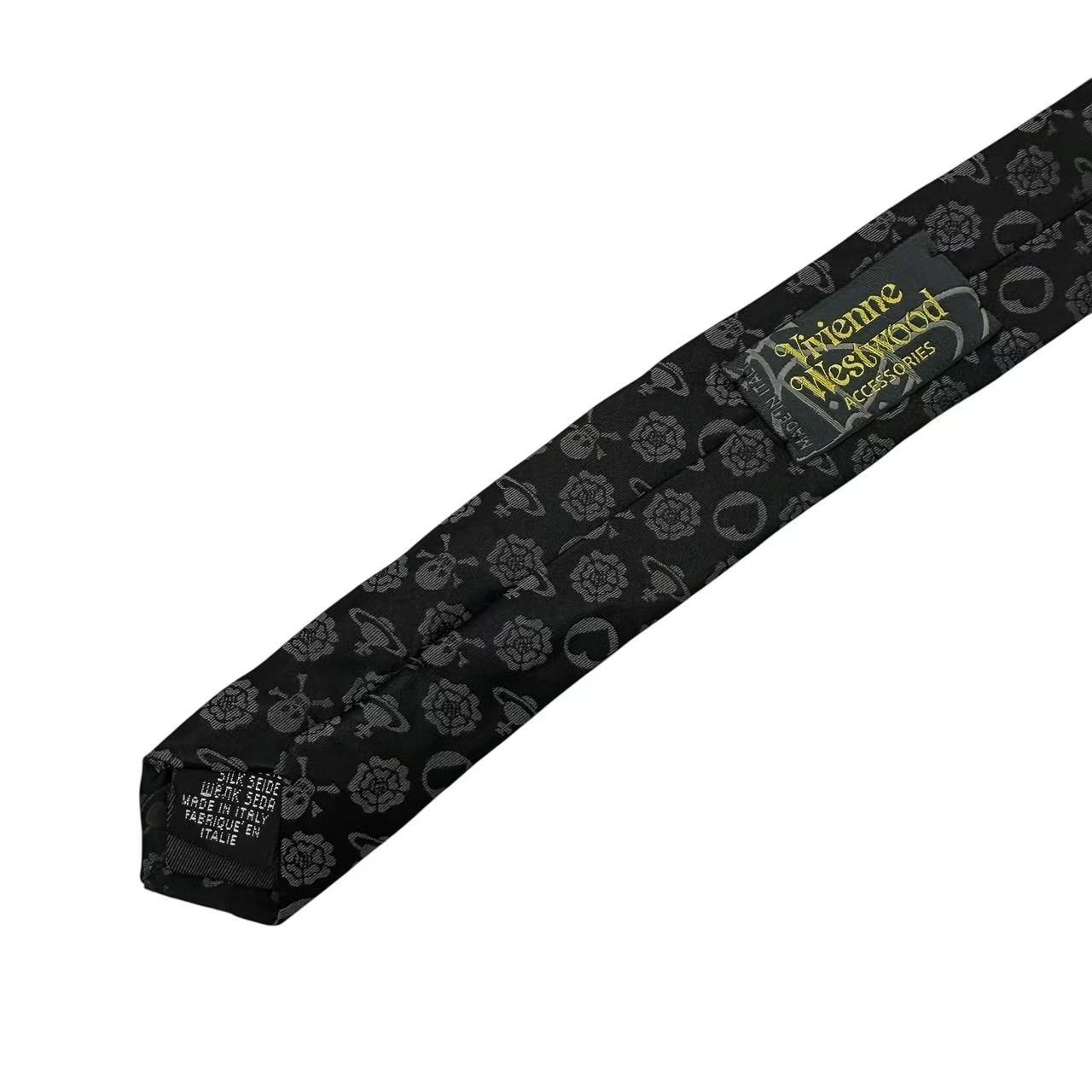 未使用品 Vivienne Westwood ビビアン ネクタイ スカル ハート シルク