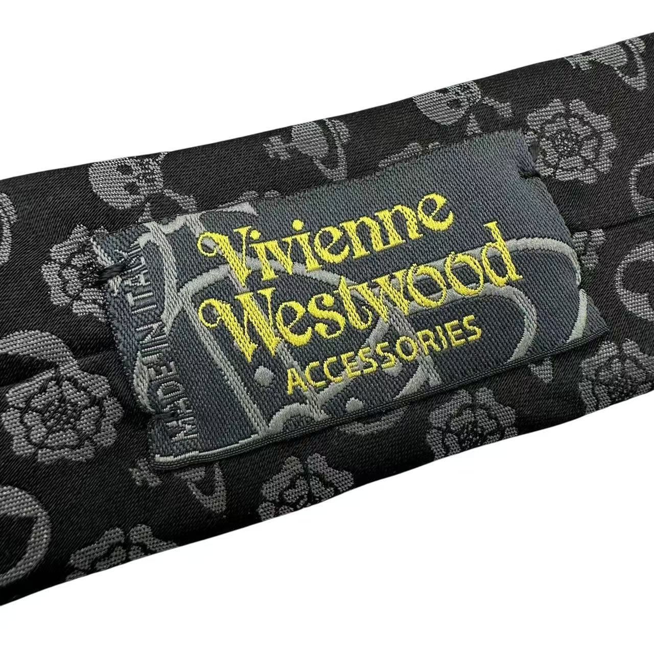 未使用品 Vivienne Westwood ビビアン ネクタイ スカル ハート シルク