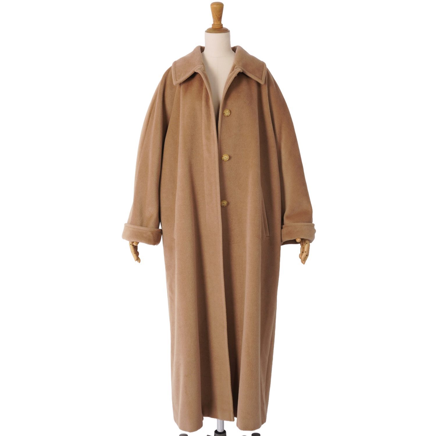 美品 マックスマーラ Max Mara コート ロングコート ステンカラー 