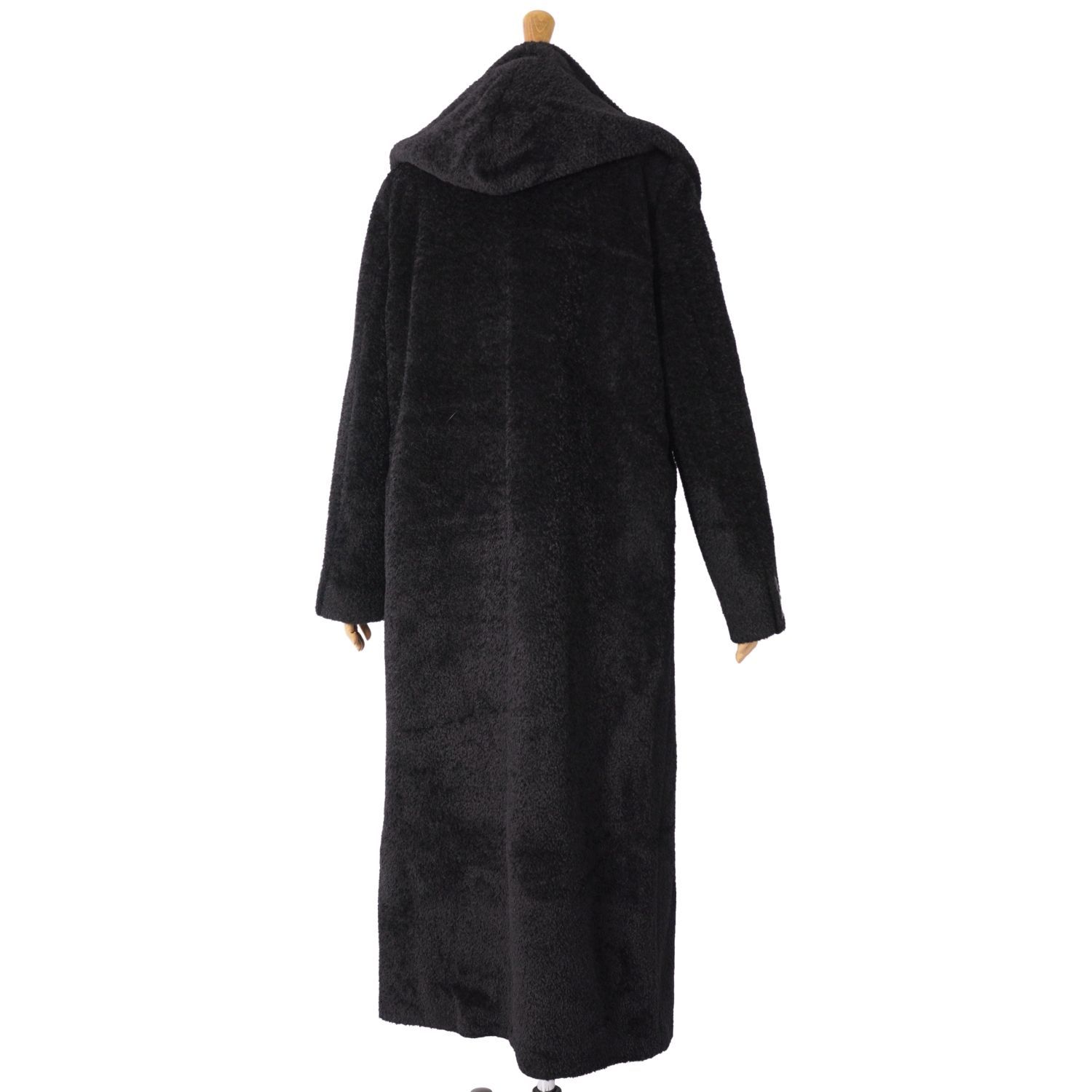 美品 マックスマーラ Max Mara 白タグ コート ロングコート フード付き