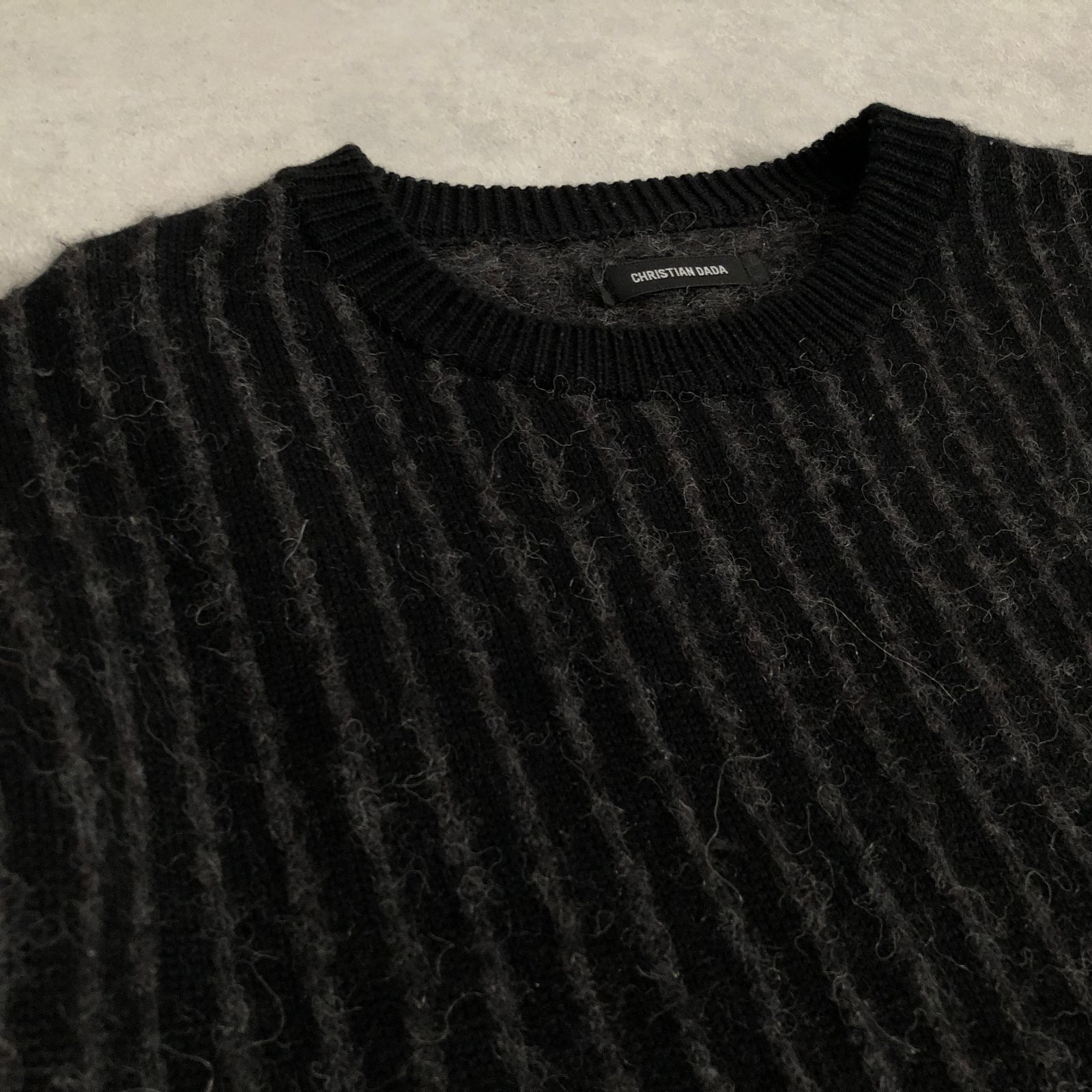 CHRISTIAN DADA Alpaca Wool Design Knit Sweater Christian Dada