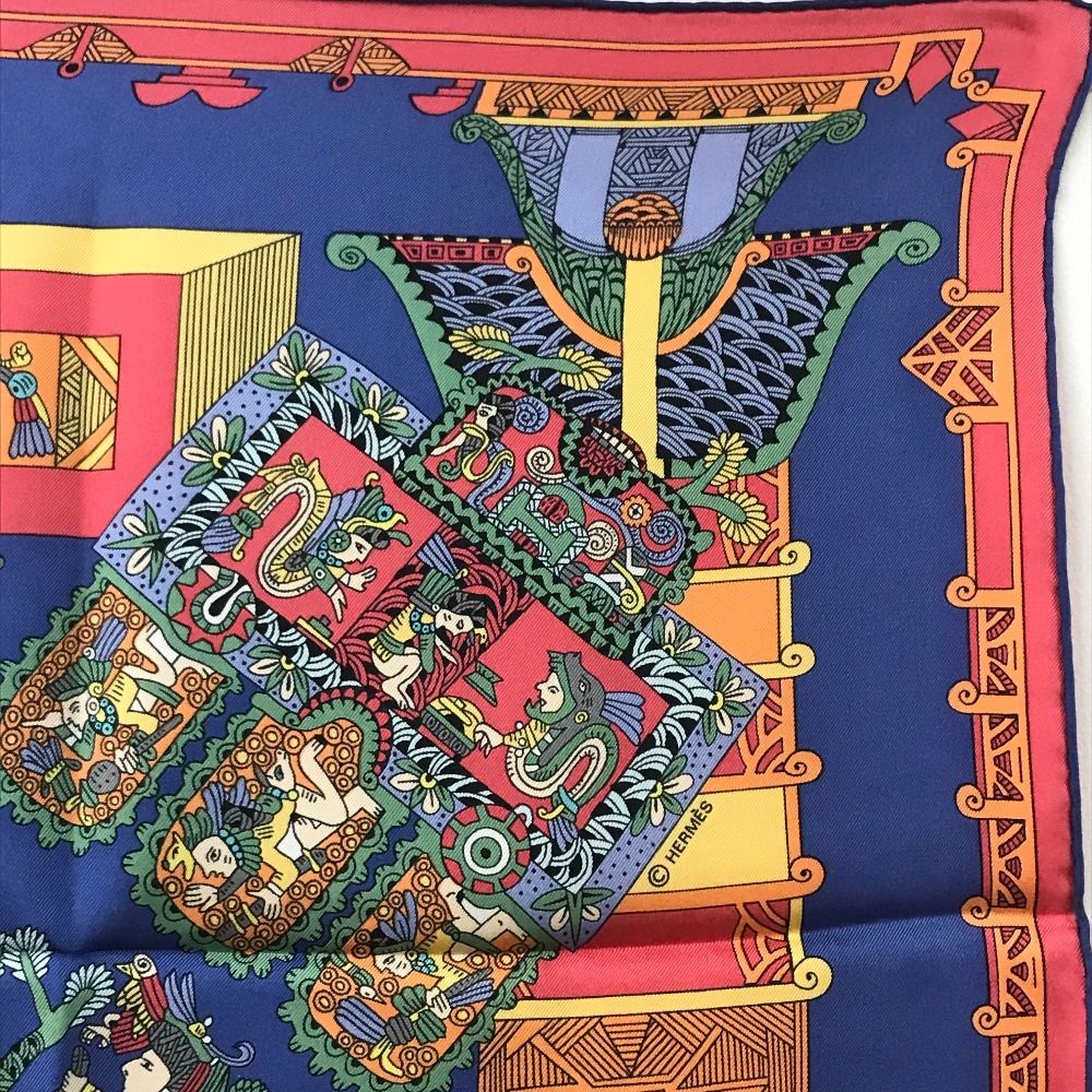 HERMES エルメス スカーフ ASTRES et SOLEILS 天体と太陽 シルク
