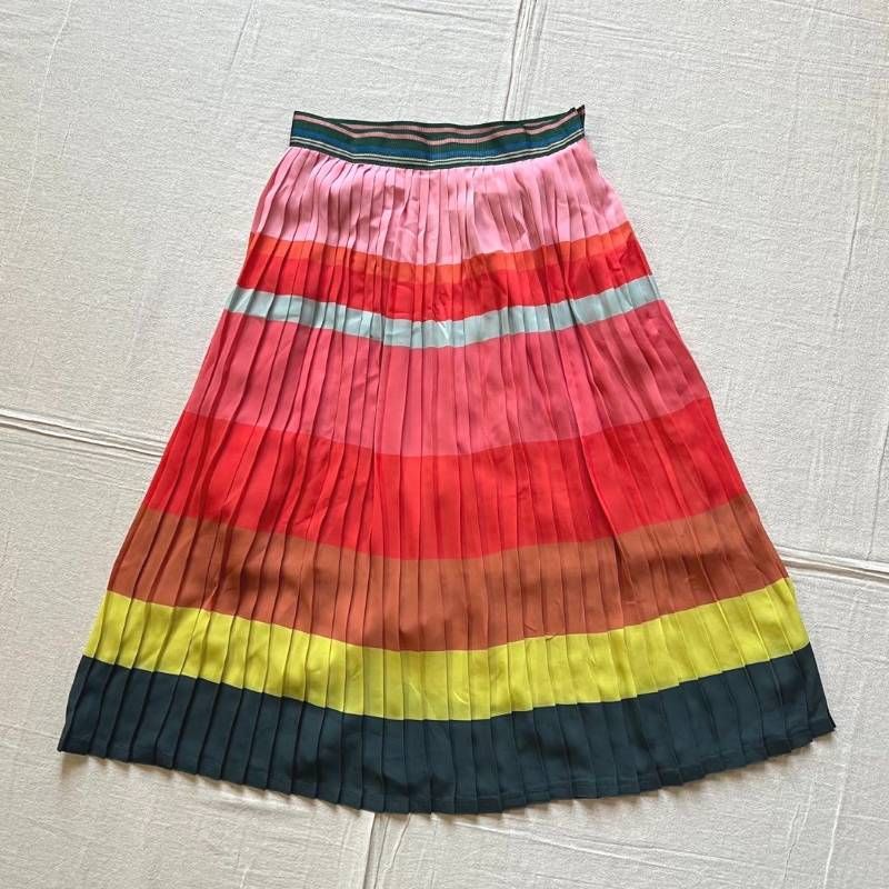 Paul Smith プリーツスカート 38 archive Paul Smith ポールスミス オンワード樫山製 マルチカラー