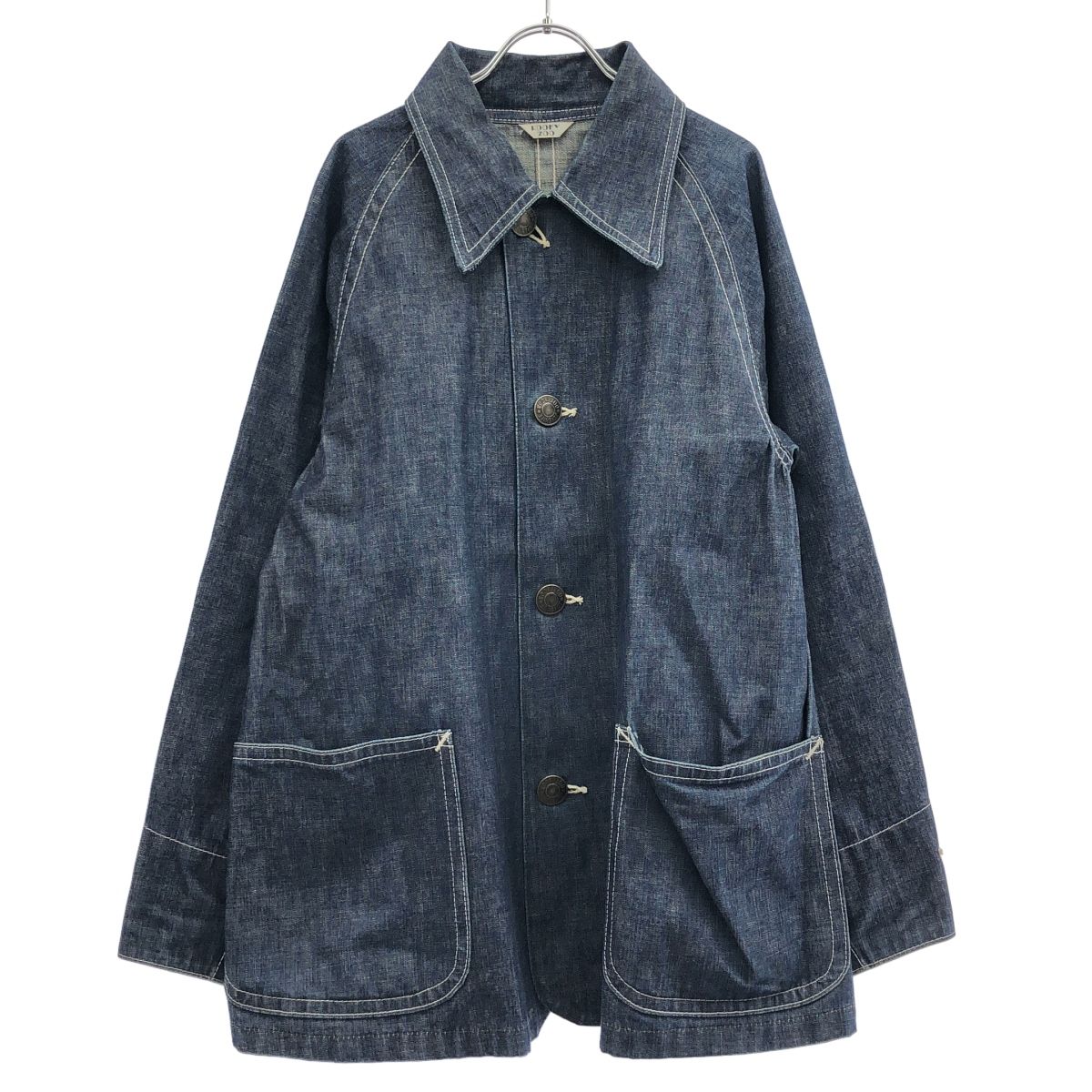 KOOKY ZOO クーキーズー JUVENILE CHORE COAT デニムカバーオールジャケット コート J0012 インディゴ 1 KOOKY ZOO クーキーズー JUVENILE CHORE COAT デニムカバーオール