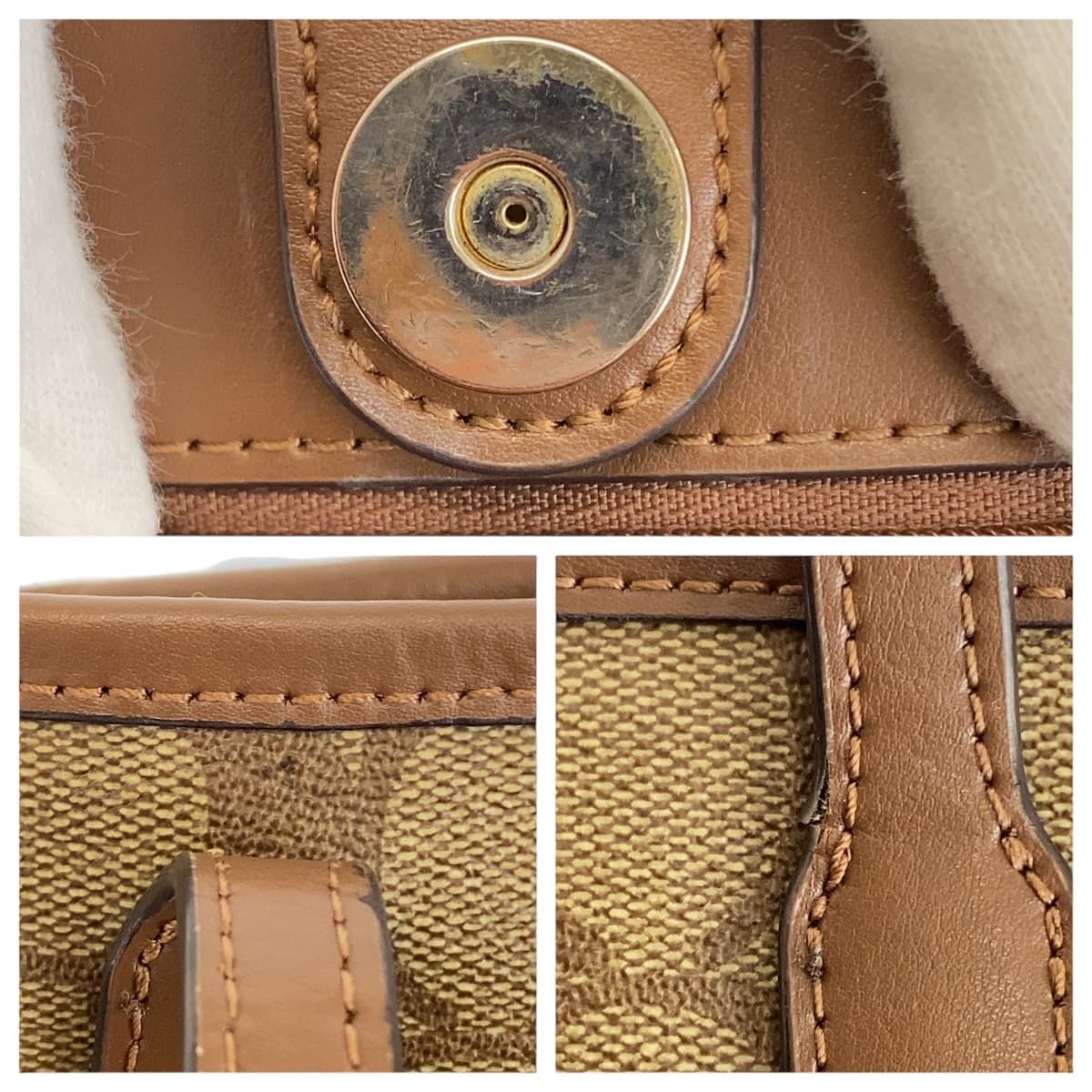 レディース COACH コーチ シグネチャー ベージュ ブラウン ゴールド 