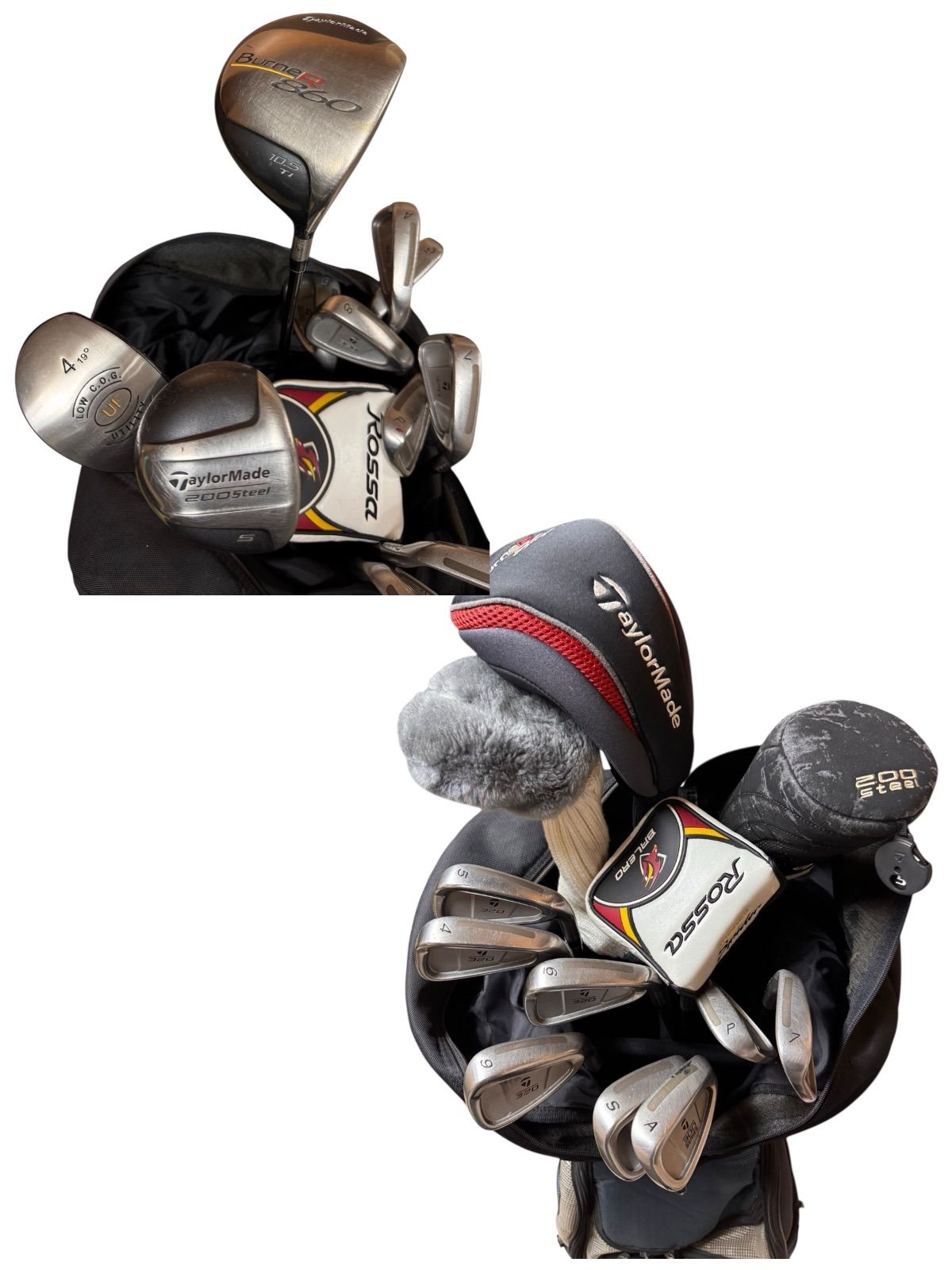 【TaylorMade】13本セット（キャディーバッグ付き） TaylorMade メンズ ゴルフセット 13本 キャディバッグ付 初心者〜中級