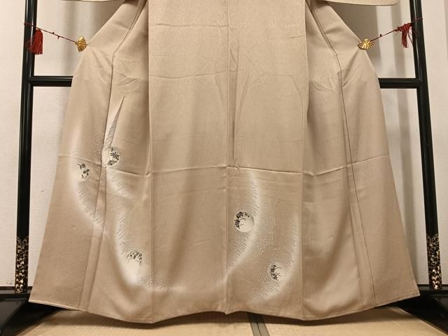 平和屋着物●訪問着　草花丸文　暈し染め　金彩　正絹　逸品　AABG6499ph 平和屋着物○訪問着 草花丸文 暈し染め 金彩 正絹 逸品 AABG6499ph