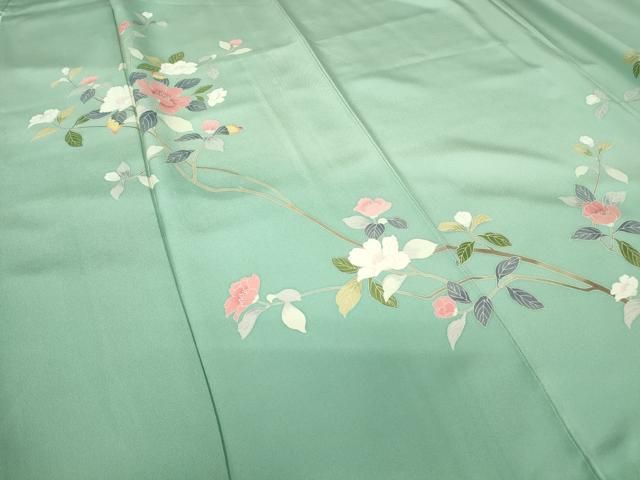 平和屋着物●訪問着　友禅　枝花文　暈し染め　正絹　逸品　DABC3426az 平和屋着物○訪問着 友禅 枝花文 暈し染め 正絹 逸品 DABC3426az