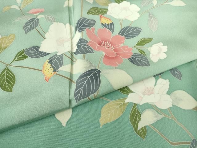 平和屋着物●訪問着　友禅　枝花文　暈し染め　正絹　逸品　DABC3426az 平和屋着物○訪問着 友禅 枝花文 暈し染め 正絹 逸品 DABC3426az