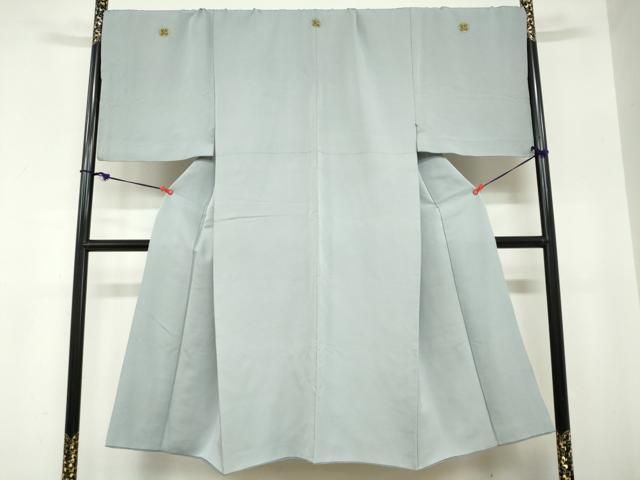 平和屋着物●男性　色紋付　錆青磁色　キングサイズ　正絹　逸品　DABC2296ud 26,936円
