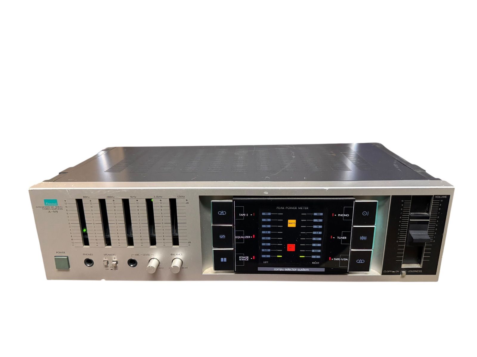 Sansui A-919 プリメインアンプ 通電確認のみ ジャンク扱い - メルカリ