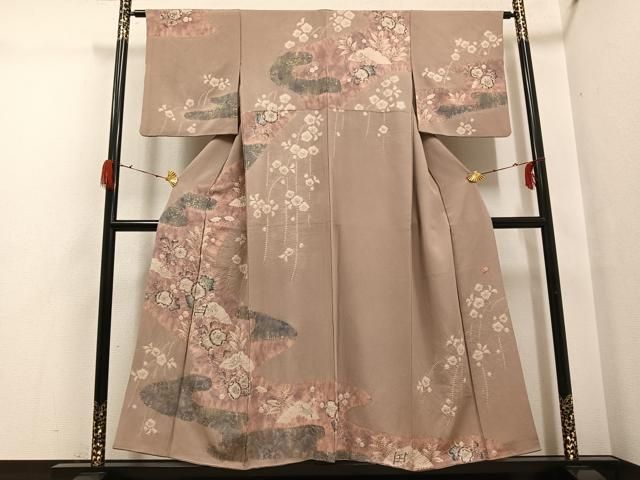 プロフ必読☆滝泰謹製☆辻が花☆絞り 平和屋着物○十日町 名門 滝泰謹製 訪問着 辻が花 絞り 金彩 正絹 逸品