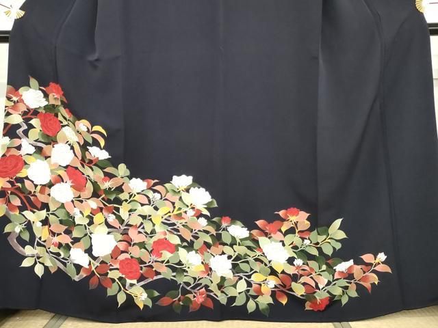 平和屋着物●訪問着　手描き　枝花文　金彩　正絹　逸品　AABG7823cs 平和屋着物○訪問着 手描き 枝花文 金彩 正絹 平和屋1□訪問着 手描き
