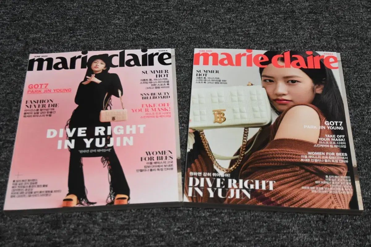 Marieclaire マリ クレール 雑誌 表紙 ブックマーク付録 韓国 雑誌