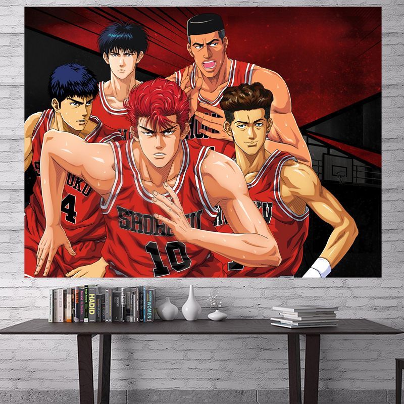 バスケ アニメ スラムダンク タペストリー 壁掛け インテリア ポスター 