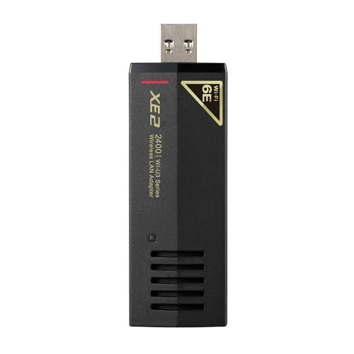 ◆バッファロー Wi-Fi 6E 11ax 6GHz 無線LAN 子機 USB3.2 (Gen1) 対応 内蔵アンテナ タイプ ドライバー内蔵 WI-U3-2400XE2/N