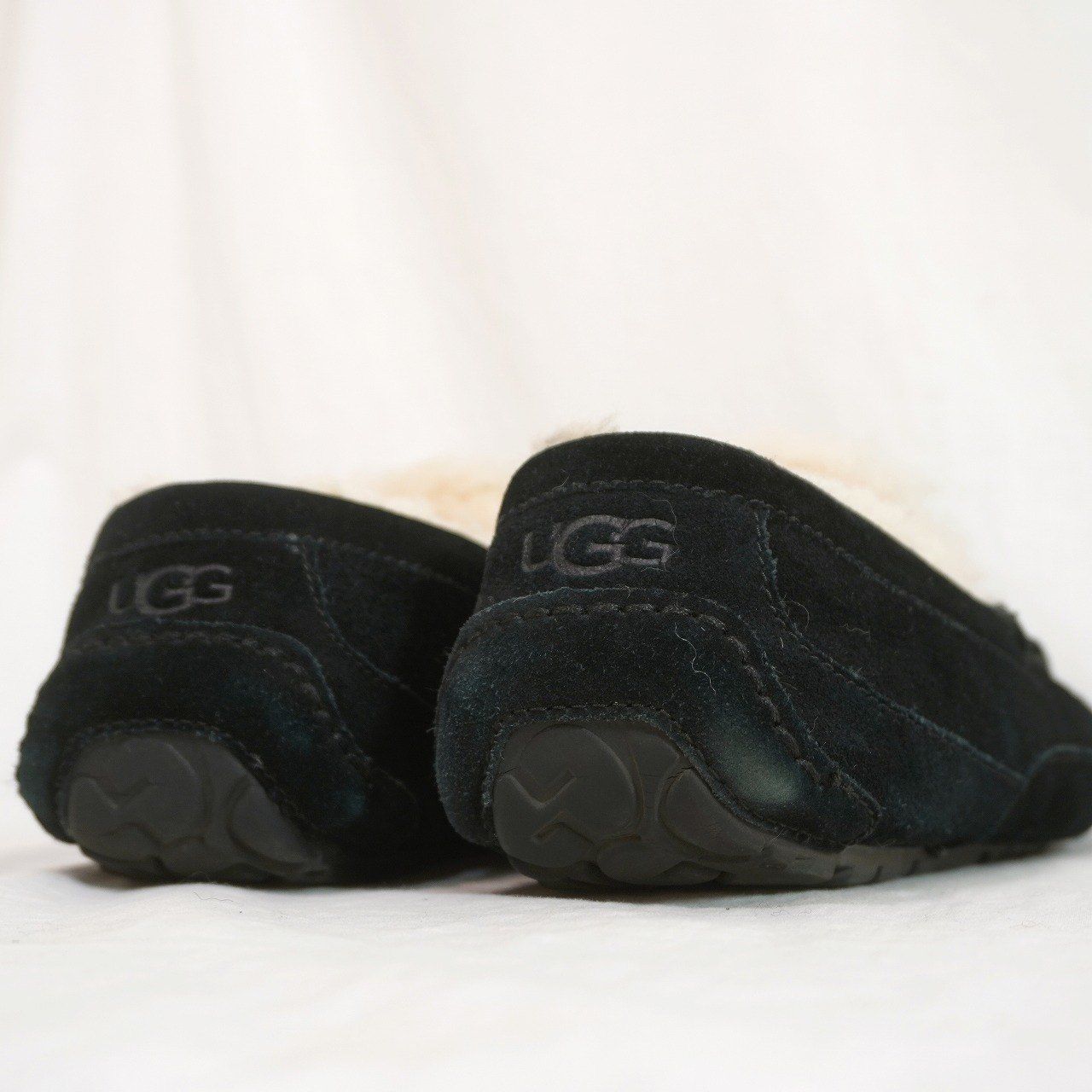 UGG (27cm) ASCOT モカシン ムートン スリッポン シューズ アスコット 