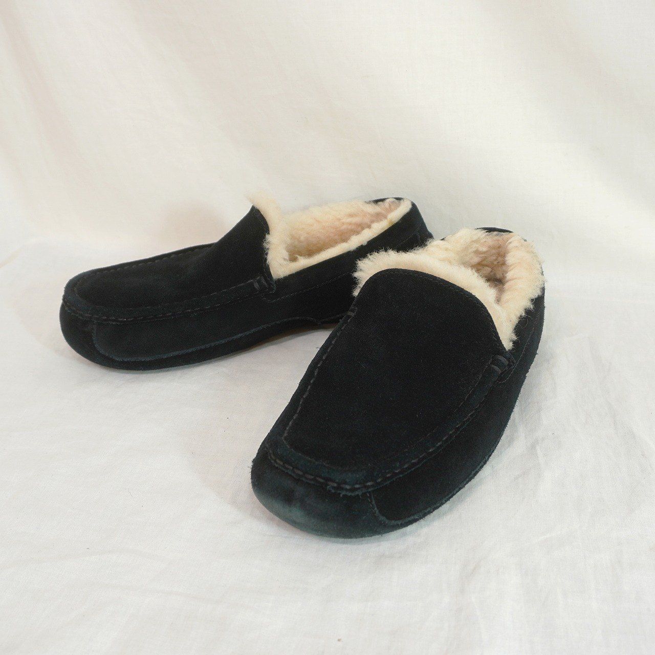 UGG (27cm) ASCOT モカシン ムートン スリッポン シューズ アスコット 