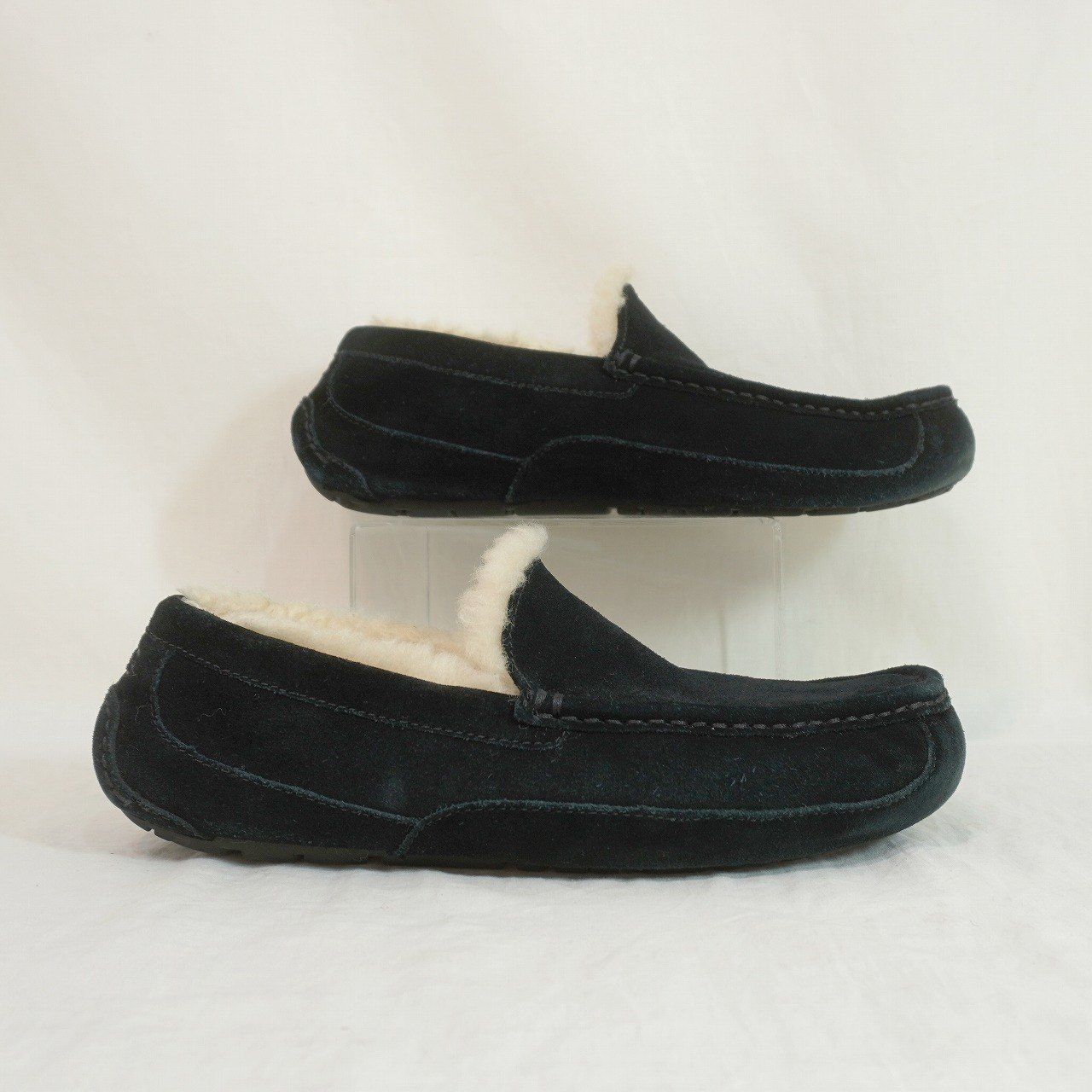UGG (27cm) ASCOT モカシン ムートン スリッポン シューズ アスコット 