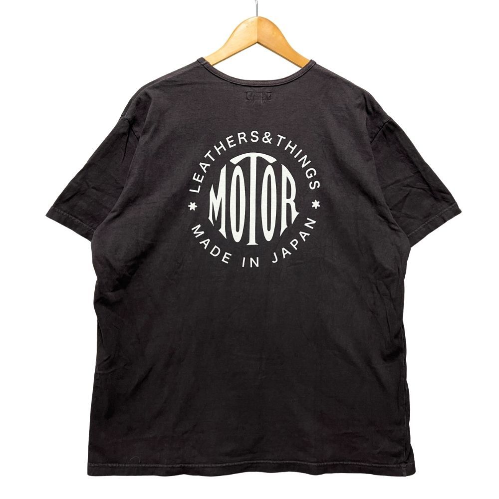 MOTO モト MOTOR NEW VINTAGE 丸ロゴ プリント 半袖Tシャツ コットン