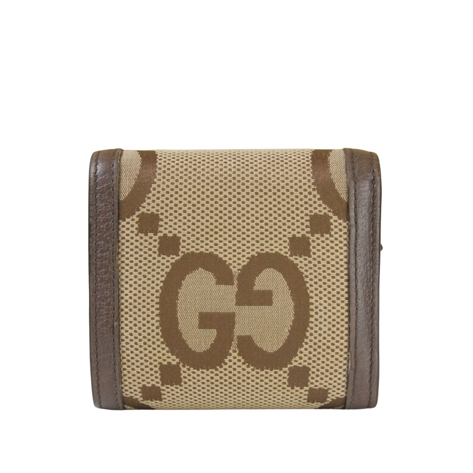 GUCCI グッチ 二つ折り財布 ジャンボGG ベージュ ホック付き 658635