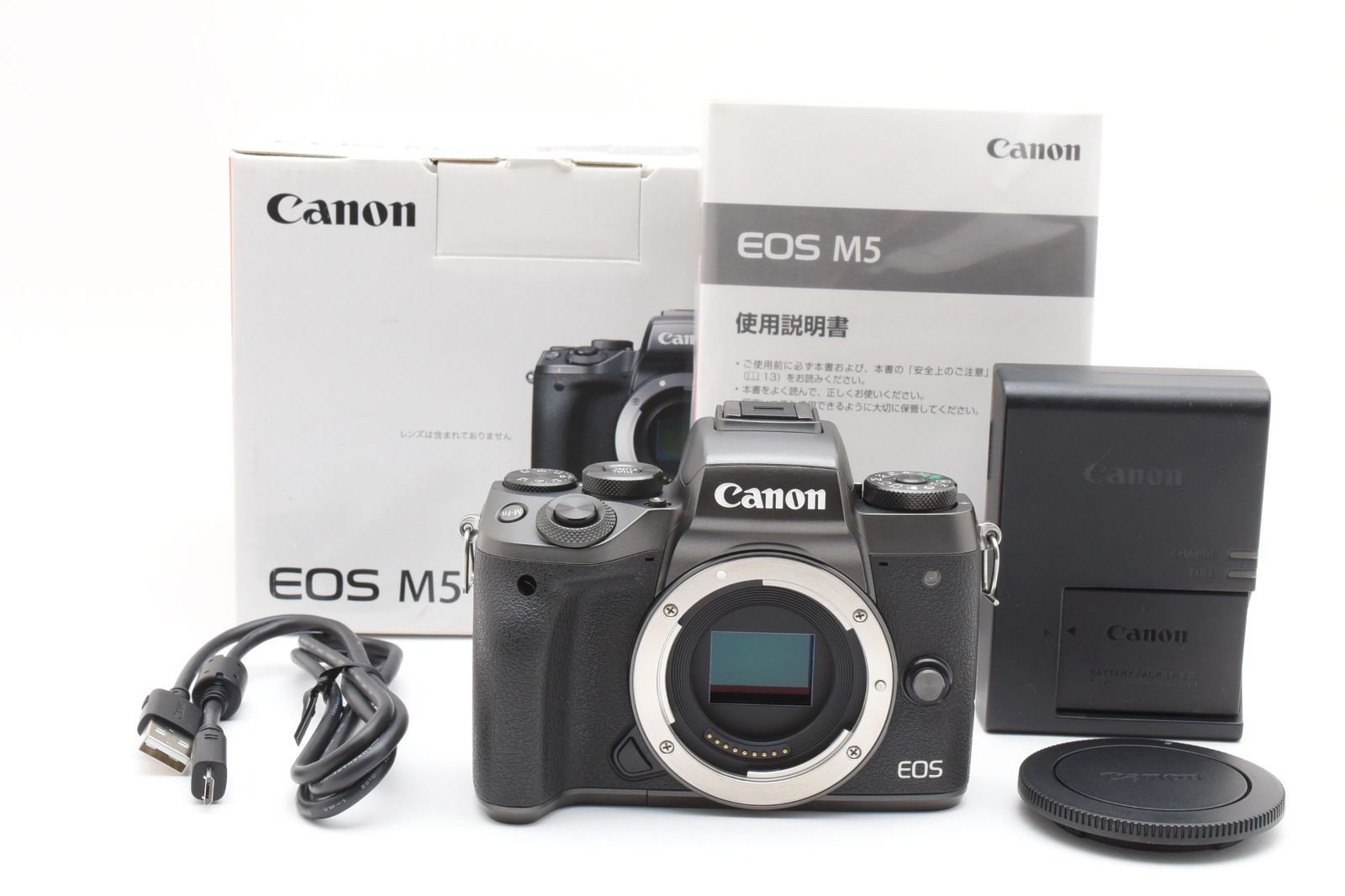 美品 EOS M5 ボディ 付属品・元箱付 ☆極上☆ キヤノン Canon EOS M5 ボディ 《元箱付・付属品多数！》☆完