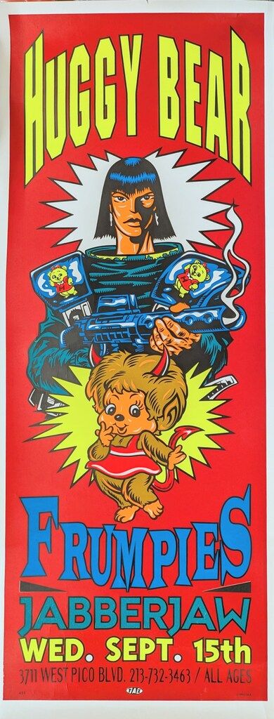 シルクスクリーン・ポスター TAZ HUGGY BEAR. FRUMPIES - メルカリ