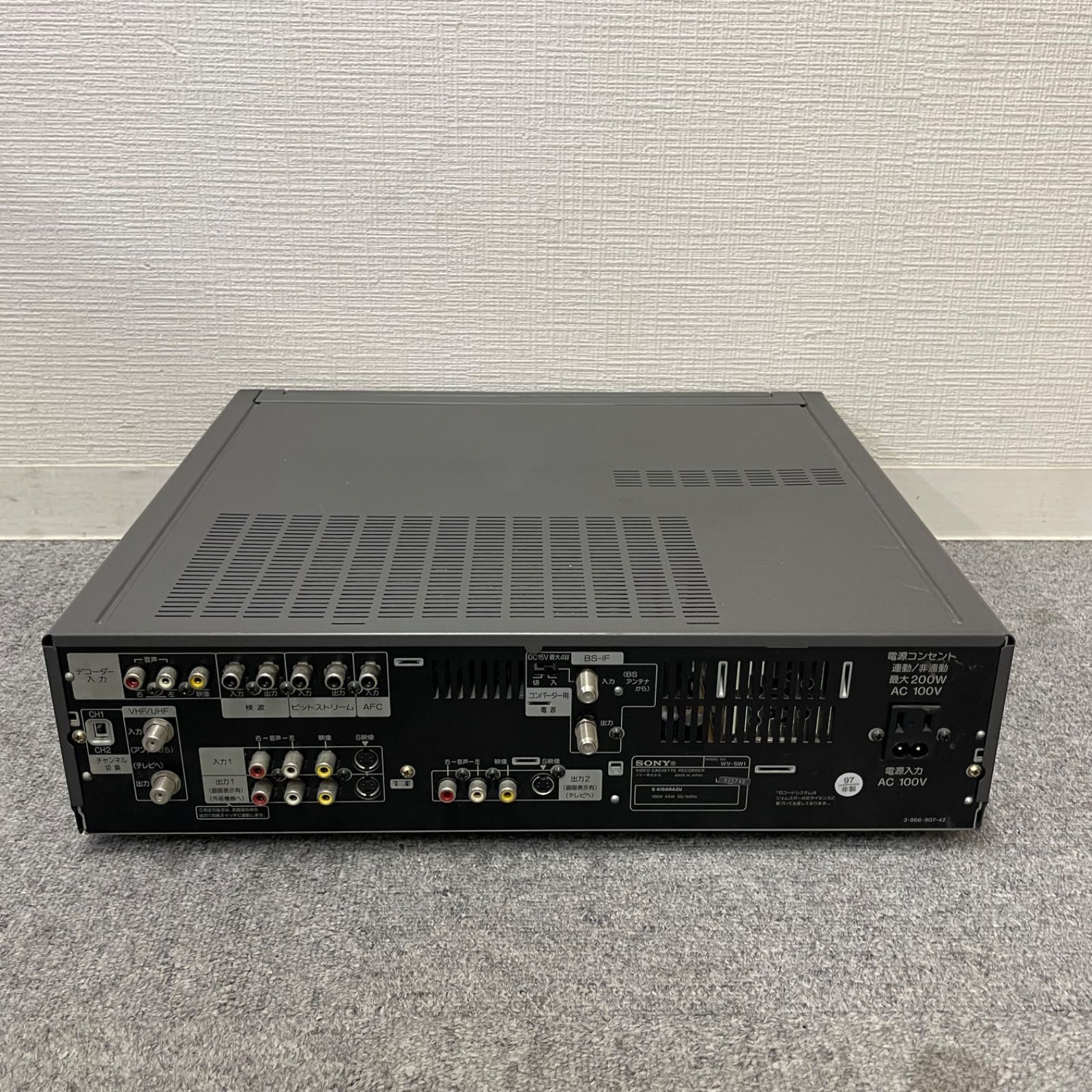 NPA】ジャンク SONY ソニー ビデオカセットレコーダー WV-SW1