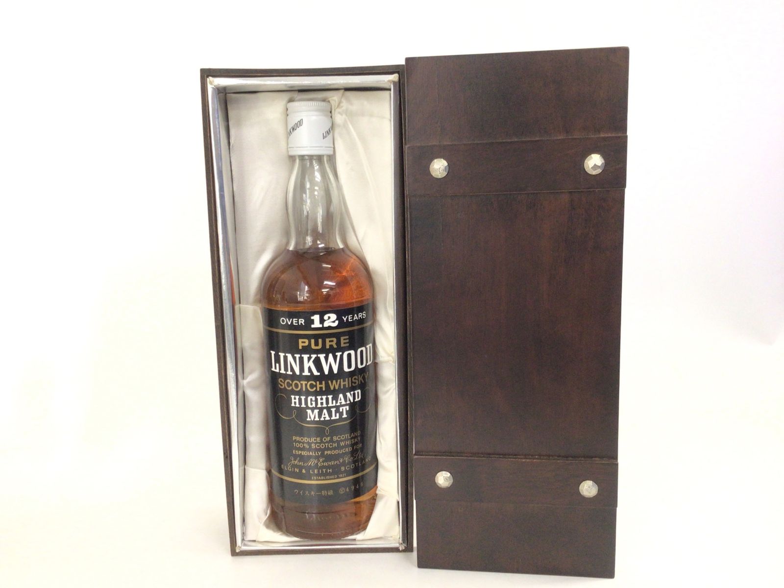 LINKWOOD 12年 PURE MALT 木箱入り　古酒 リンクウッド 12年 ピュアモルト 750ml 43% 古酒 - メルカリ