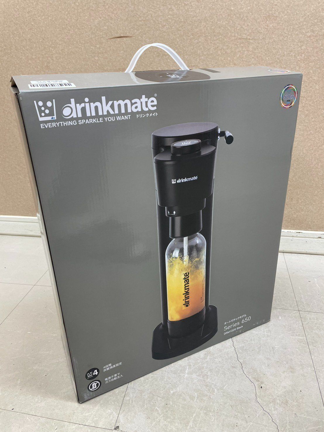 生活家電 【drinkmate】炭酸水メーカー☆シリーズ650☆ブラック