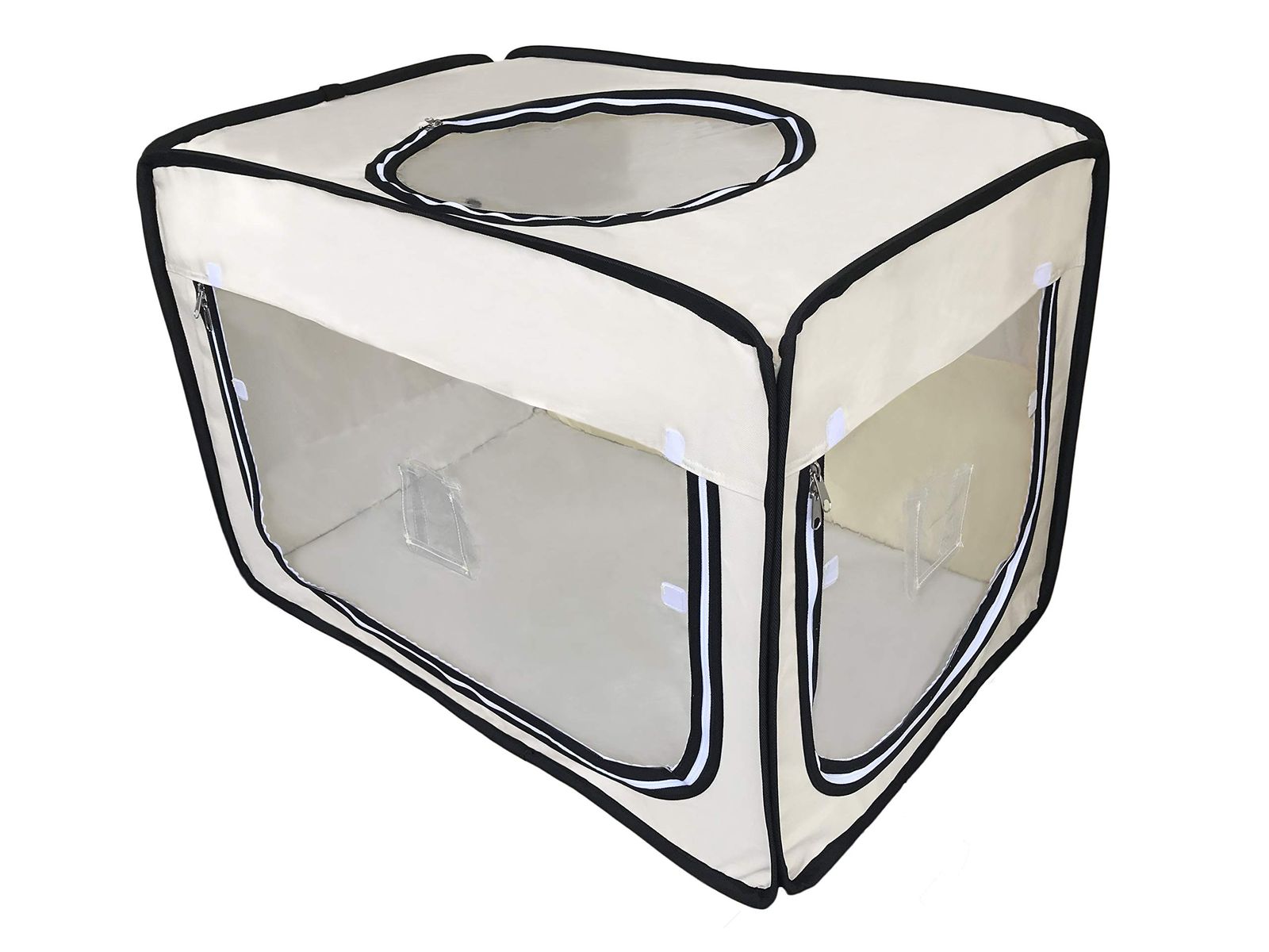 ペット用 酸素室用ケージ ペットオキシホテル スクエアMサイズ(外寸：W60×D90×H60cm)t