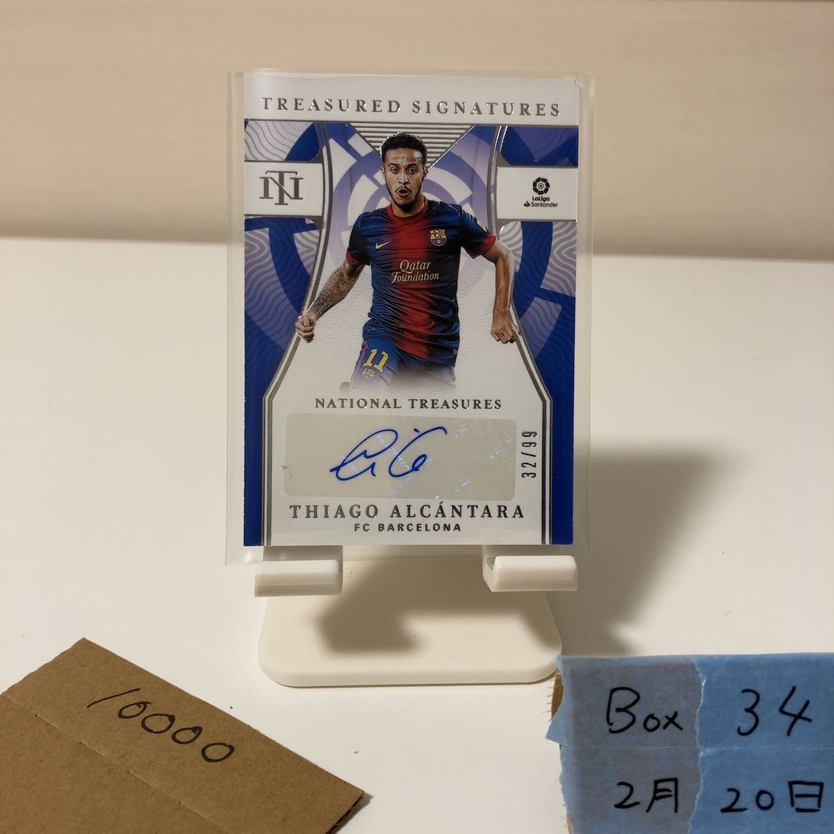 2021-22 Panini Thiago Alcantara 32/99 直筆サインカード FC