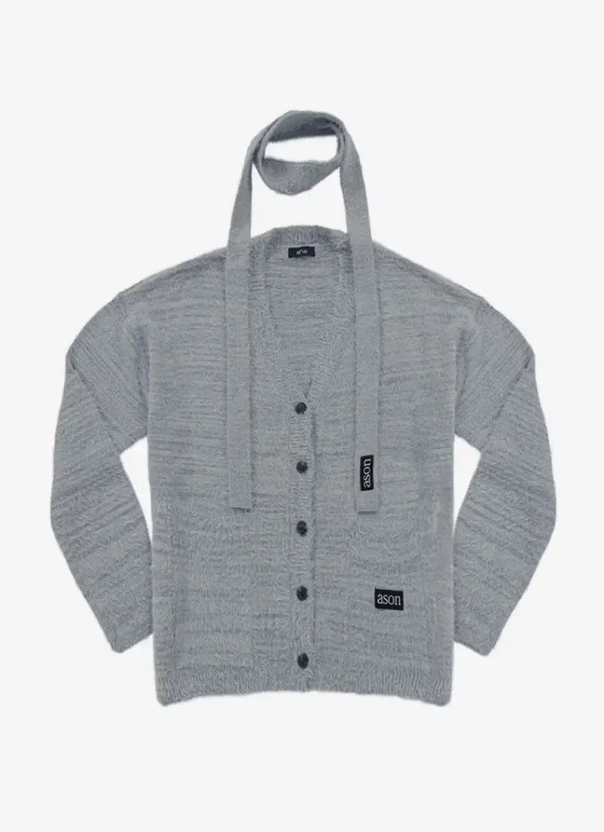 タグ付き アズオン luca tie cardigan