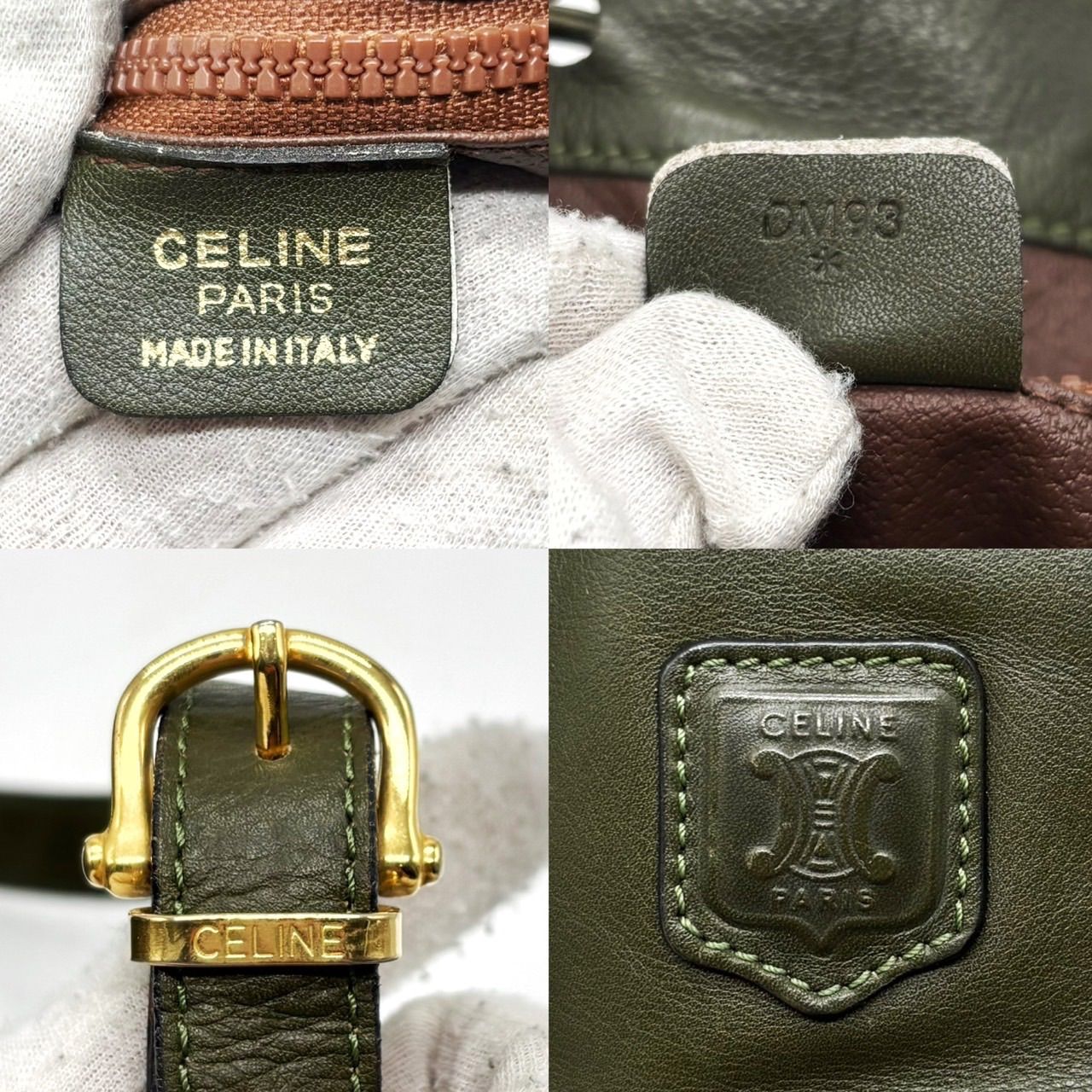 良品】CELINE セリーヌ トリオンフ 巾着 ショルダーバッグ ポシェット 