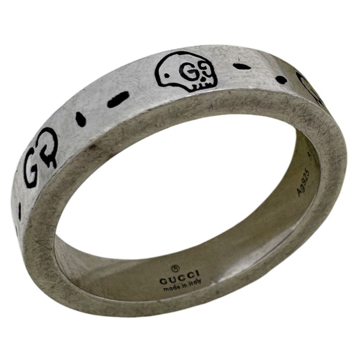 グッチ GUCCI グッチゴースト リング GG柄 ドクロ 指輪 リング 13.5号
