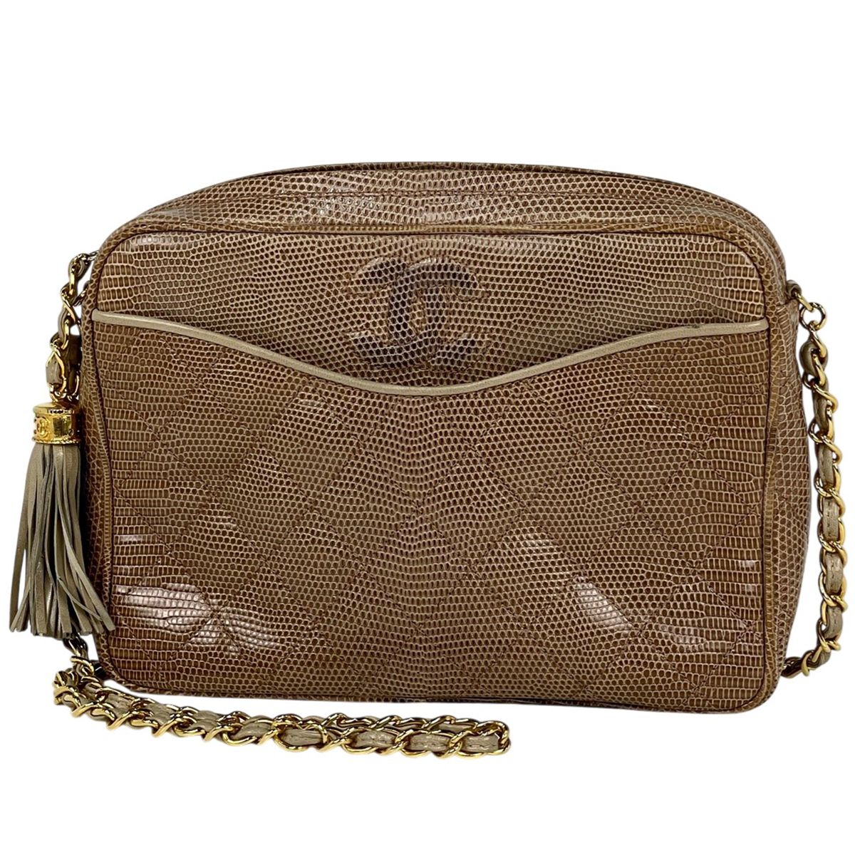 シャネル CHANEL ココマーク フリンジ チェーン ショルダーバッグ 