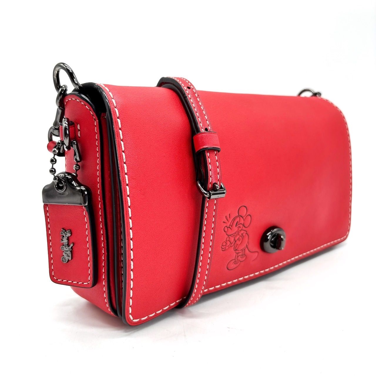 良品】 coach y2k turn-lock Disney shoulderbag pochette leather led 
