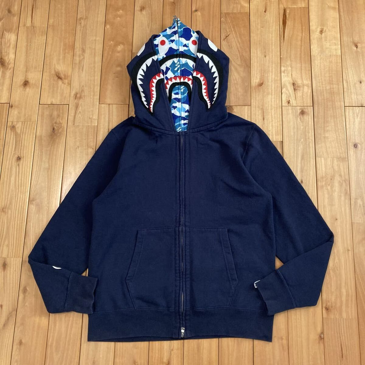 ダブル シャーク パーカー Mサイズ Double shark full zip hoodie a 