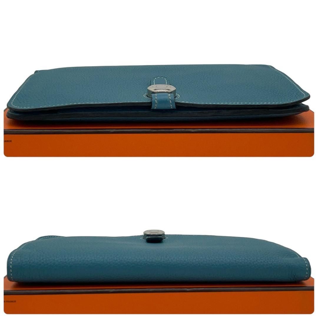 超極美品】エルメス HERMES 二つ折り長財布 ドゴンGM デュオ トゴ