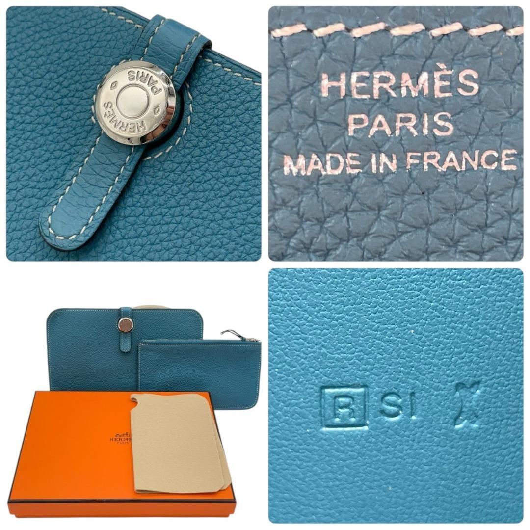 超極美品】エルメス HERMES 二つ折り長財布 ドゴンGM デュオ トゴ