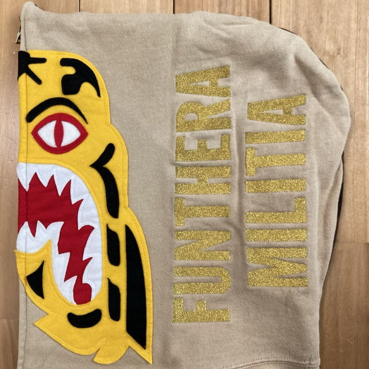 タイガー パーカー Mサイズ Brown Camo ベージュ a bathing ape BAPE 